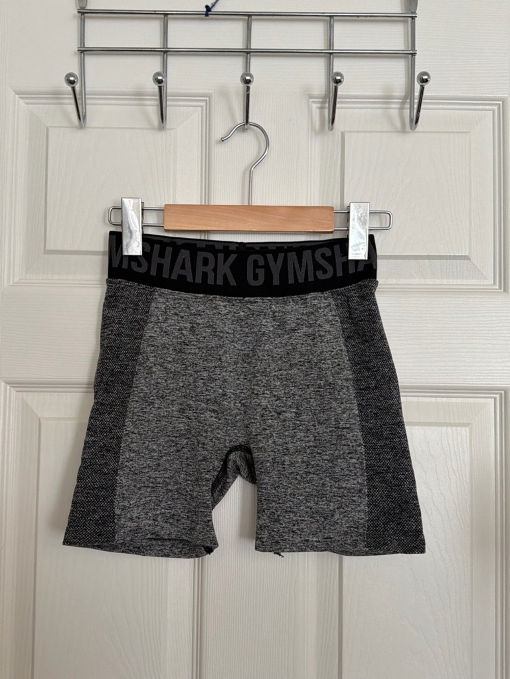 Gymshark Black & Gray Seamless Athletic Shorts